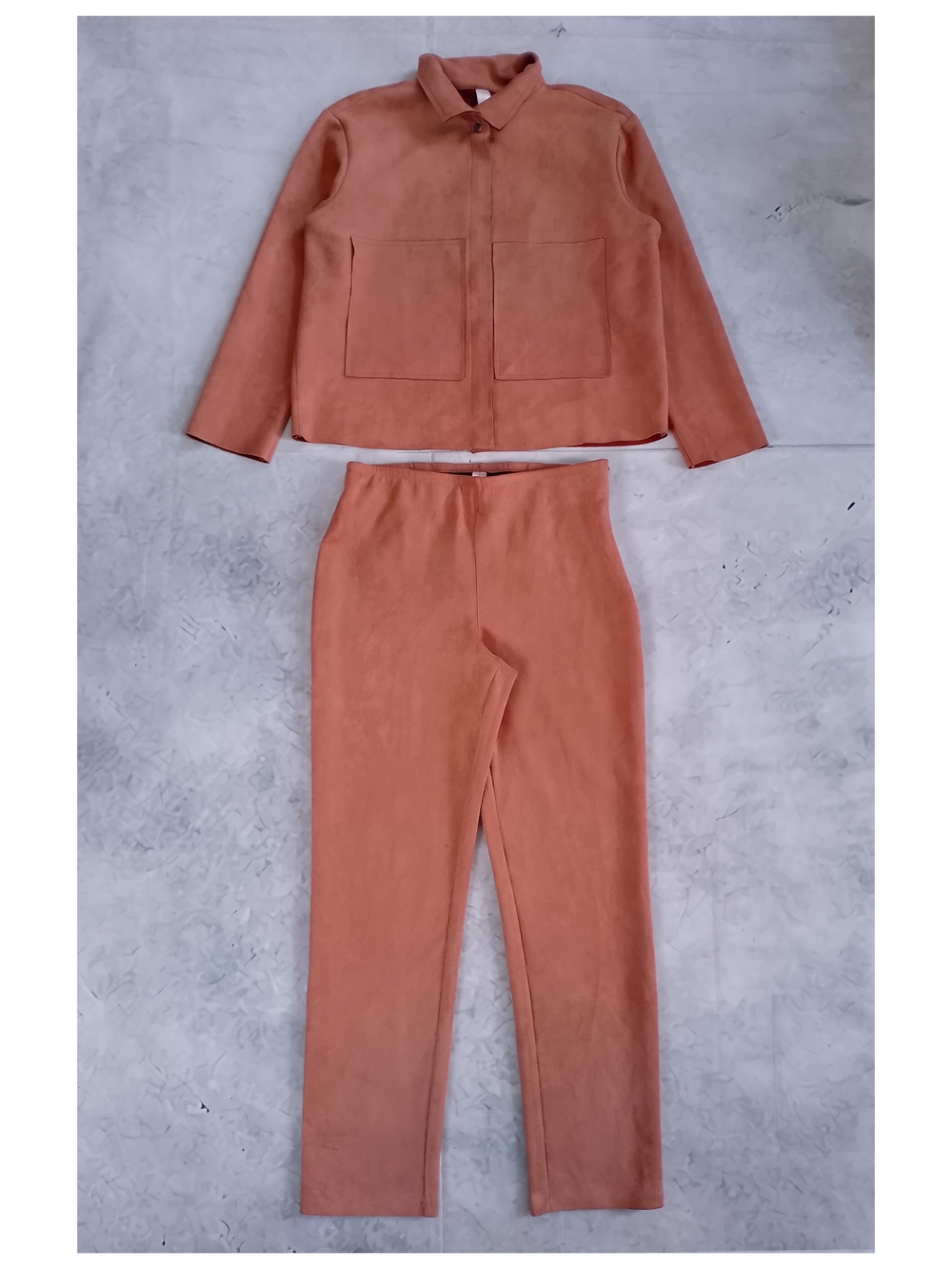 Women's Suede-Look Two-Piece Set - Rust MARLA WYNNE